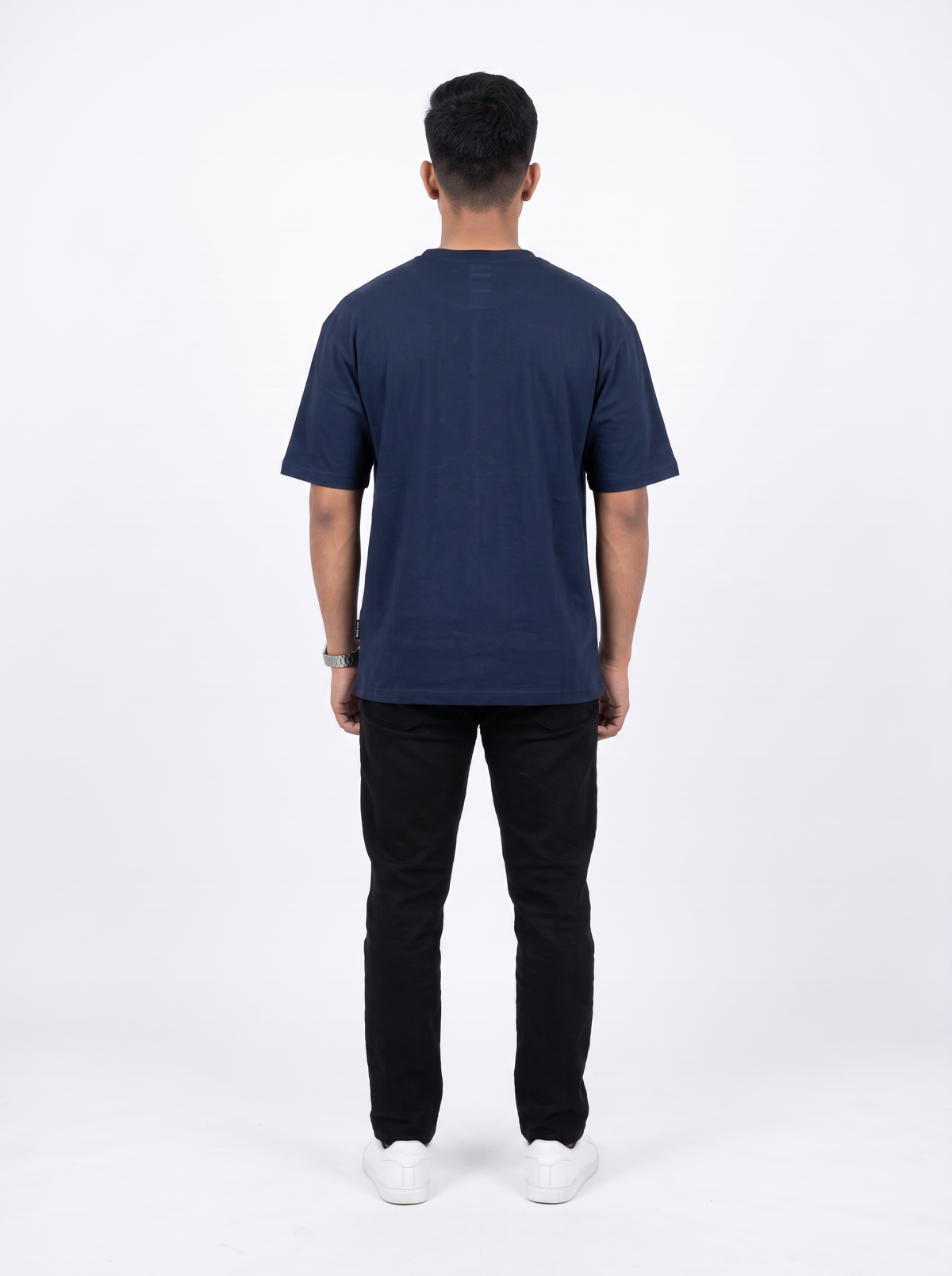 Navy Blue: Signature Oversized T-shirt