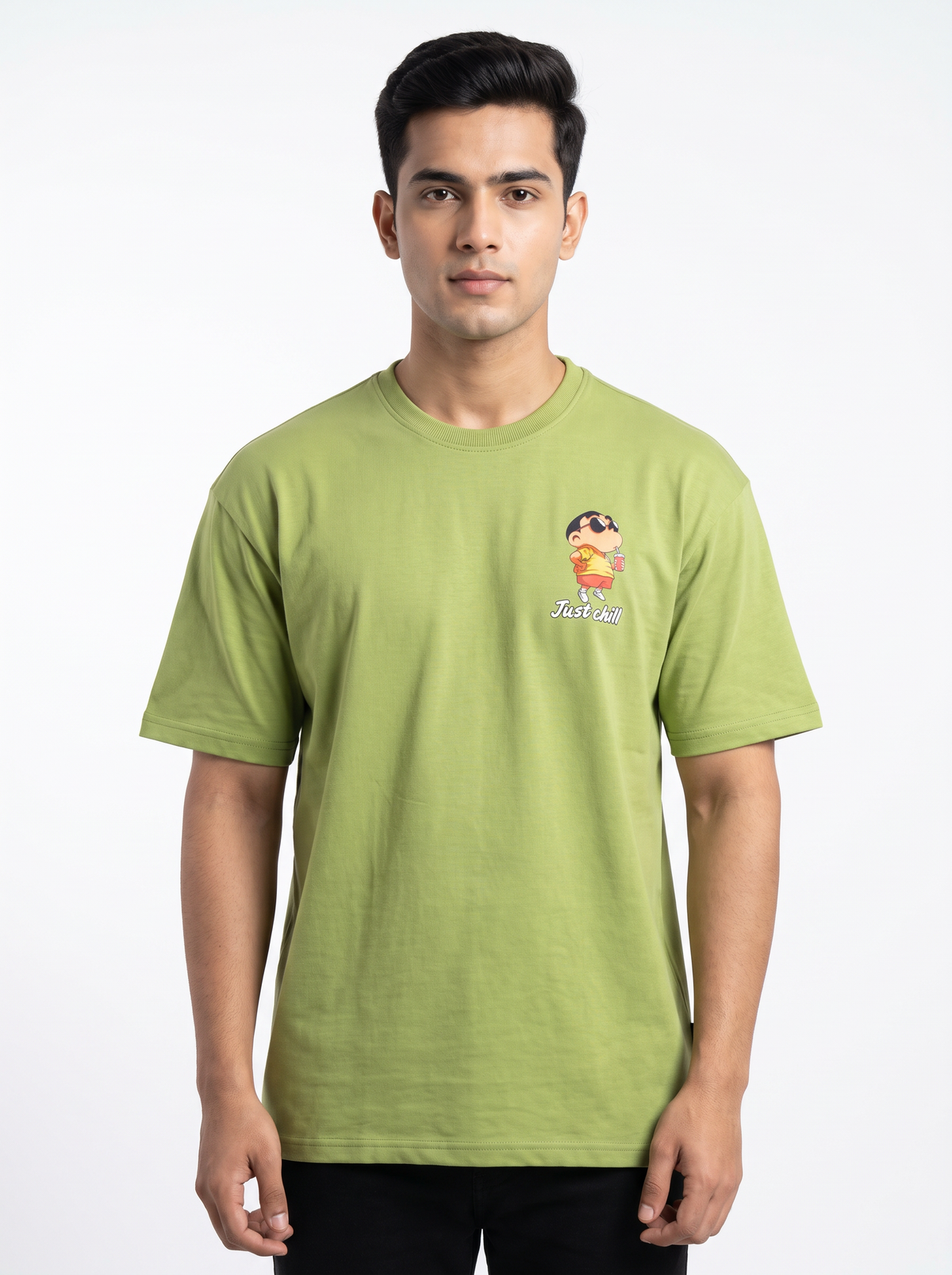 Lime Green: Just Chill Oversized T-shirt