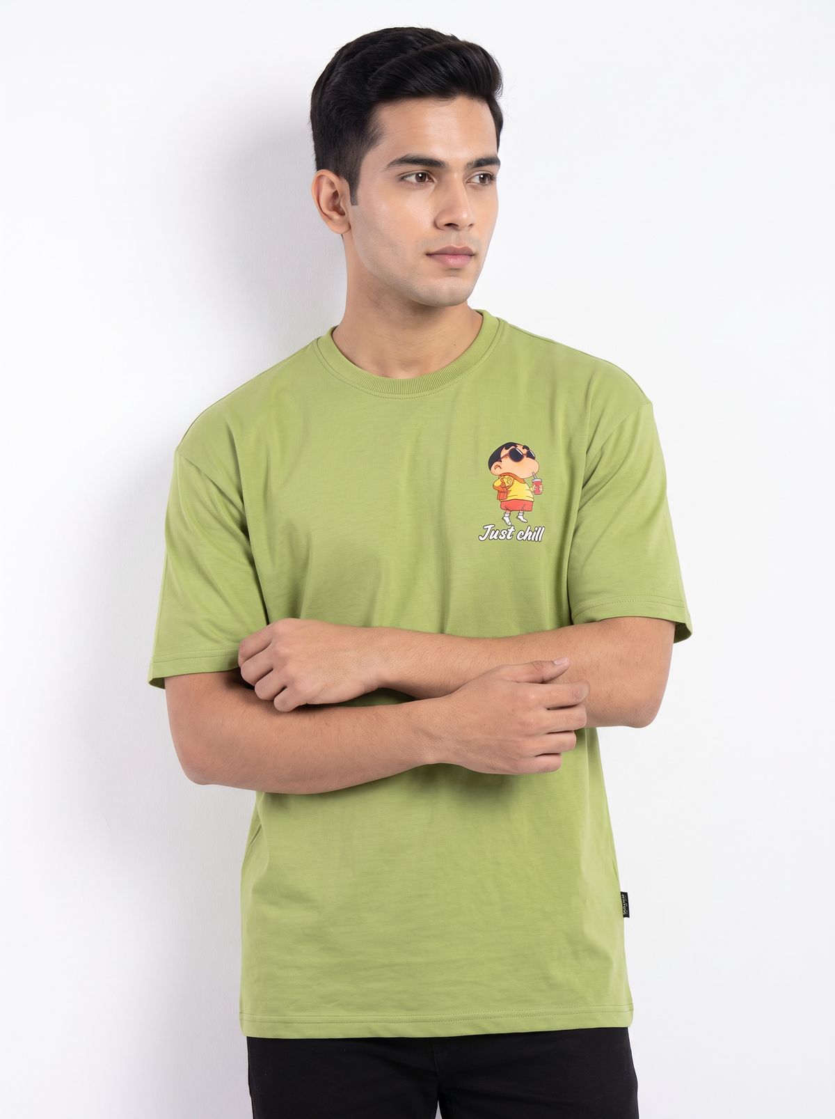 Lime Green: Just Chill Oversized T-shirt