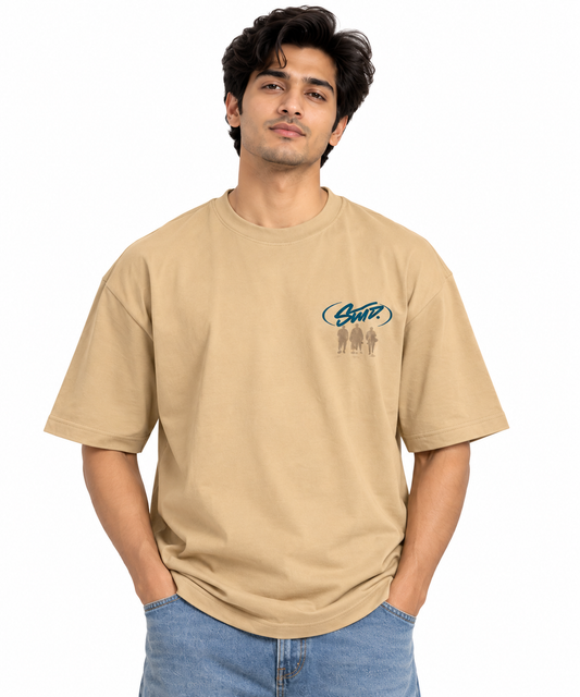 Beige: Quiet Statement Oversized T-shirt